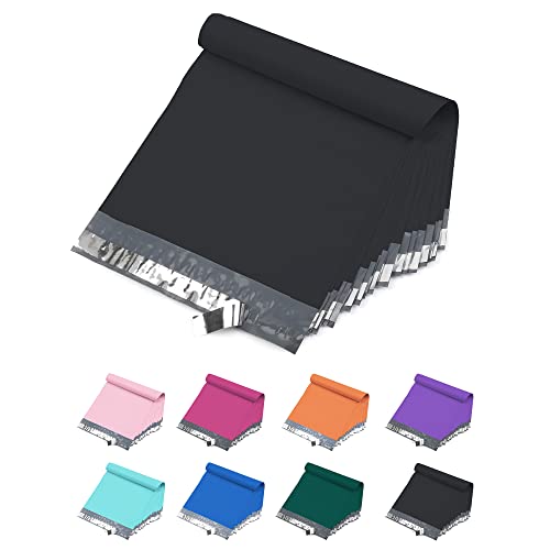 Yens Poly Mailers 6X9 200 Pack Black,Strong Self Seal Adhesive Shipping Envelopes Waterproof for Shipping, Mailing, Packaging M1