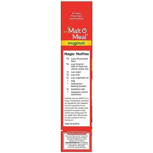 Malt-O-Meal, Original Malt-O-Meal Hot Breakfast Cereal, Quick Cooking, 28 Ounce – 1 count