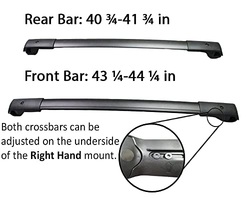 BRIGHTLINES Aero Cross Bars Roof Racks Luggage Rack Replacement for 2013-2017 Subaru Crosstrek & 2012-2016 Impreza