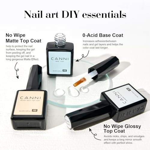 CANNI CC1 30Pcs 9ML Hema-free Gel Nail Polish Set, Black Pink Nude Red Blue Green Gel Polish Kit Color Soak Off LED Nail Gel Polish Set Nail Art Starter Manicure Salon DIY at Home