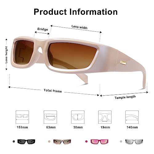 SOJOS Wrap Around Sunglasses Womens Mens,Trendy Retro 90's Shades Y2K Sunnies Gafas de sole SJ2241