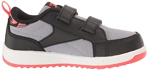 Reebok Kids Weebok Clasp Low Sneaker, Grey/Black/Neon Cherry, 4 US Unisex Toddler