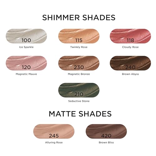 L'Oreal Paris Makeup Le Shadow Stick Eyeshadow, Blendable, Smudge-Resistant, Cream Eyeshadow, 100 Ice Sparkle (Shimmering Silver)