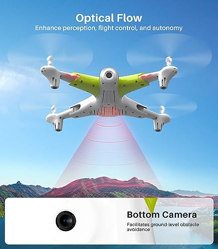 SYMA Drone with Camera 1080P FPV,Optical Flow Positioning,Tap Fly,Altitude Hold,Headless Mode,3D Flips,40mins Flying UFO X300 Remote Control Quadcopter Gift for Kids Beginners