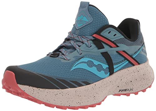 Saucony Women's Ride 15 TR Trail Running Shoe, Fog/Haze, 10