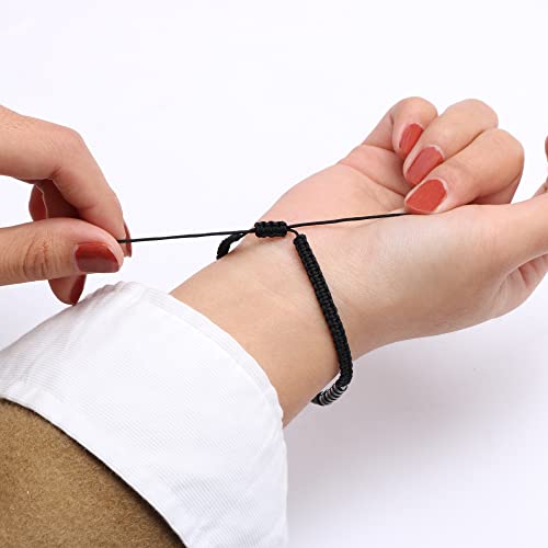 Morse Code Bracelets for Women Teen Girls Inspirational Gifts for Mom Wife Girlfriend Daughter Sister Best Friend Simple Trendy Wrap Bracelet Birthday Jewelry