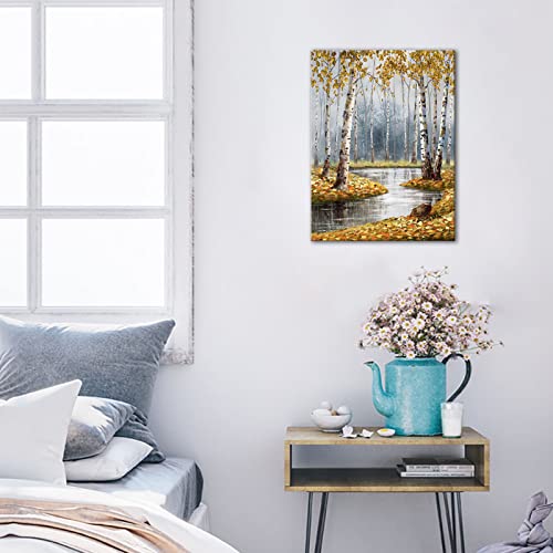 HKDGOKA Bathroom Wall Art - White Flower in Blue Vase with Black Framed Poster Print,Modern Canvas Wall Art Decor Artworks Pictures for Living Room Bedroom Kitchen Decoration,12x16 inch Framed