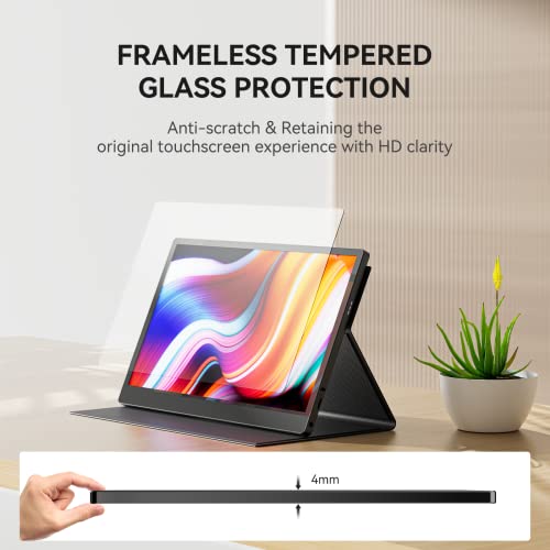 Miktver Portable Monitor, 10.5 Inch FHD 1920x1280 IPS 100% SRGB Small Laptop Monitor for Computer PC Phone Xbox PS4, USB C HDMI Gaming Ultra-Slim IPS Display with Smart Cover