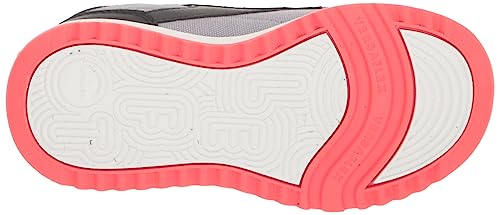 Reebok Kids Weebok Clasp Low Sneaker, Grey/Black/Neon Cherry, 4 US Unisex Toddler