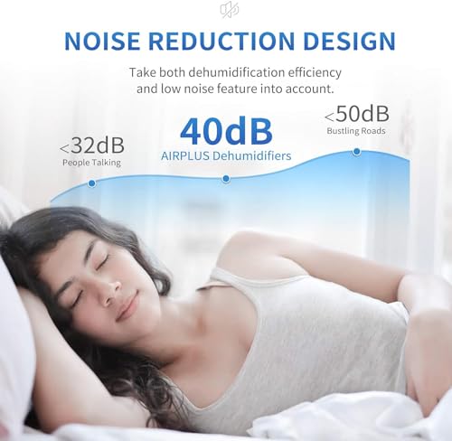 AIRPLUS Dehumidifier for Basement, 1,500 Sq. Ft Powerful Dehumidifier for Home,Large Rooms, Bedrooms, Sufficient Capacity Water Tank with Drain Hose -30 Pints(AP1907)