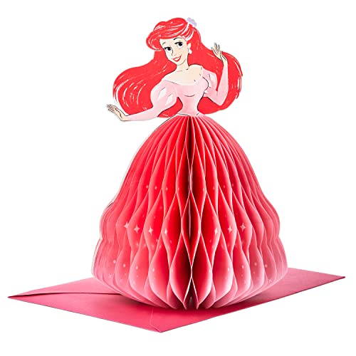 Hallmark Paper Wonder Little Mermaid Pop Up Birthday Card, Encouragement Card, All Occasion Card (Honeycomb Ariel)