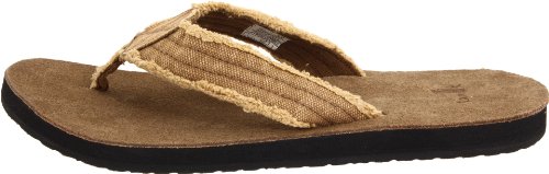 Sanuk Men's Fraid Not Flip-Flop, Khaki, 18