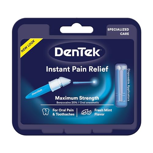 DenTek Instant Oral Pain Relief Maximum Strength Kit for Toothaches | 50 Count