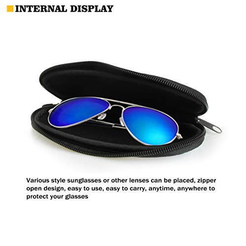 JoyLamoria Happy Halloween Soft Eyeglass Cases for Women Large Capacity Sunglasses Bag Holder Glasses Accessories with Clip