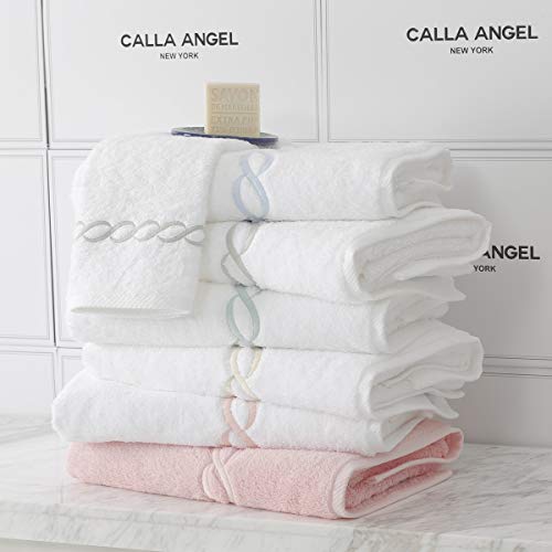 Superior 1000 Gram Egyptian Cotton Oversize 63 x 31 Bath Towel, 1 Piece, Blue Chain