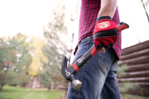 INTERTOOL Claw Hammer, 16 oz. Fiberglass Shock Absorbing Handle, 1 lb., Framing, Nails, Carpentry, General Purpose HT-0223