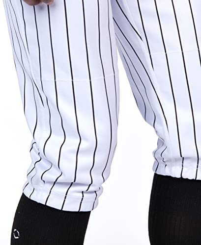 EvoShield Men's Salute Pinstripe Knicker Pant - Team White/Black, Size Small