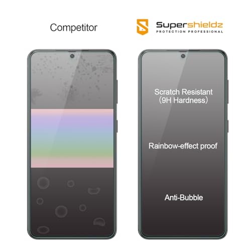 (3 Pack) Supershieldz Designed for Samsung Galaxy S21 5G Tempered Glass Screen Protector, Anti Scratch, Bubble Free