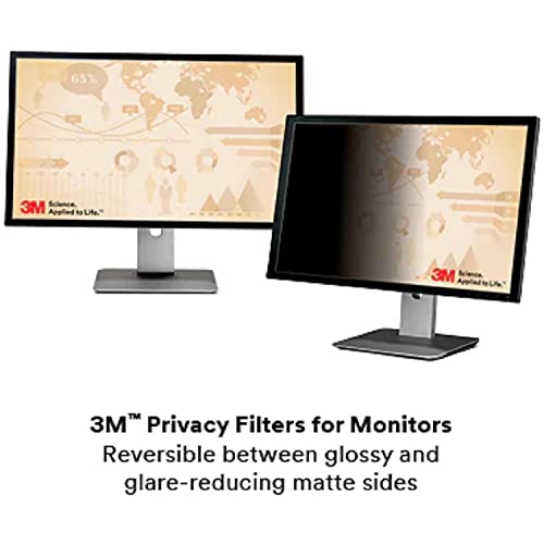 3M Privacy Filters 3M Privacy Filter for 24" Widescreen Monitor, Protect your confidential information, Easy to attach (PF240W9B), Black/Grey, 24.0" Widescreen (16:9)