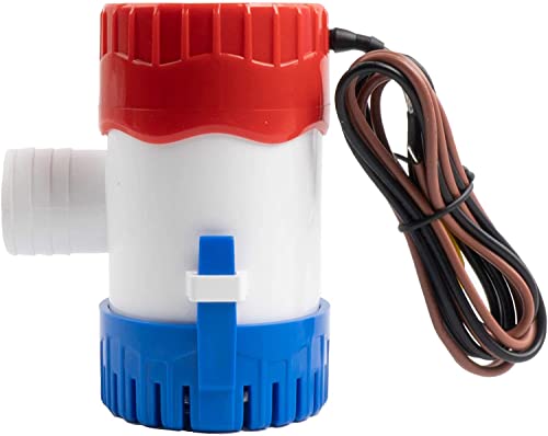 Saunke Bilge Pump Installation Kit Bilge Pump Hose 1-1/8 Inch Dia Plumbing Kit with 6 FT Premium Quality Kink-free Flexible PVC Hose, 2 Hose Clamps and Thru-Hull Fitting