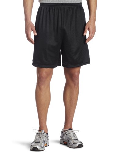 Soffe Men's Nylon Mini-Mesh Fitness Short Black Small