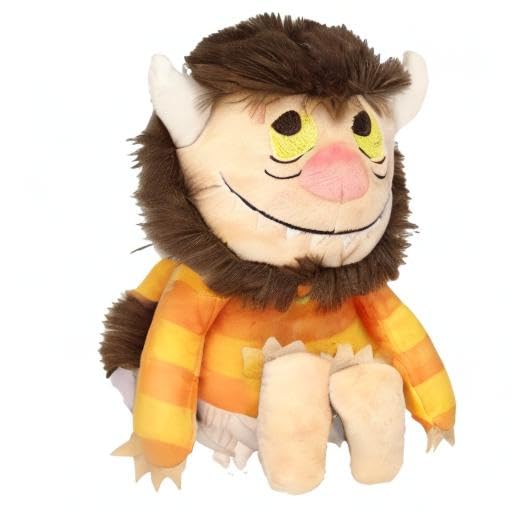 KIDS PREFERRED Where The Wild Things are Plush 9 Inch Moishe Monster Stuffed Animal with Crinkle Feet and Bean Filled Bottom