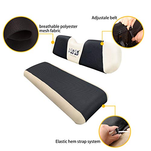 10L0L Golf Cart Front Rear Seat Cover Set for EZGO TXT RXV & Club Car DS 2000-up(Flat Backrest), Made of 3D Air Mesh Polyester Fabric Breathable Washable, Black
