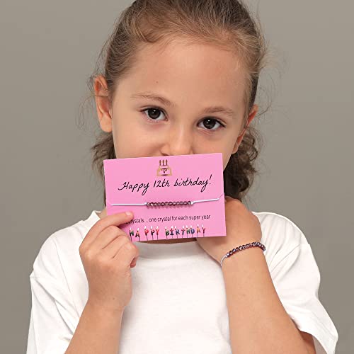 Monily 7th Birthday Bracelets - Happy Birthday Gifts for 7 Year Old Girls