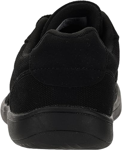 WHITIN Wide Toe Box Barefoot Sneakers for Women Canvas Minimalist Fashion Zero Drop Sole Shoes Size 5.5 Walking Non Slip All Black 36