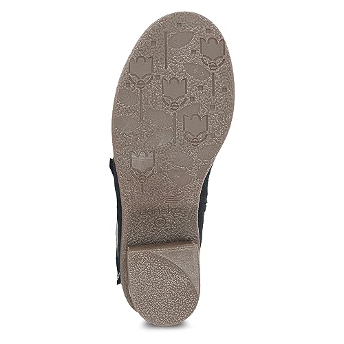 Dansko Dalinda Women's Super Stylish Tall Shaft Boot - Waterproof Leather and Construction with Rubber Outsole and Leather Stacked Heel for Long-Lasting Style in Any Weather Black 5.5-6 M US