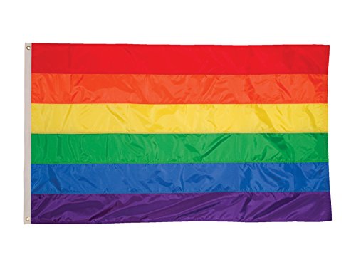 In the Breeze 3700 Rainbow Grommet Flag - 2 x 3 Feet