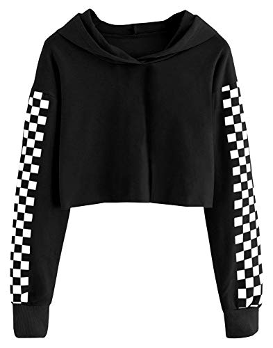 Imily Bela Kids Crop Tops Girls Hoodies Cute Tie Dye Long Sleeve Fashion Sweatshirts