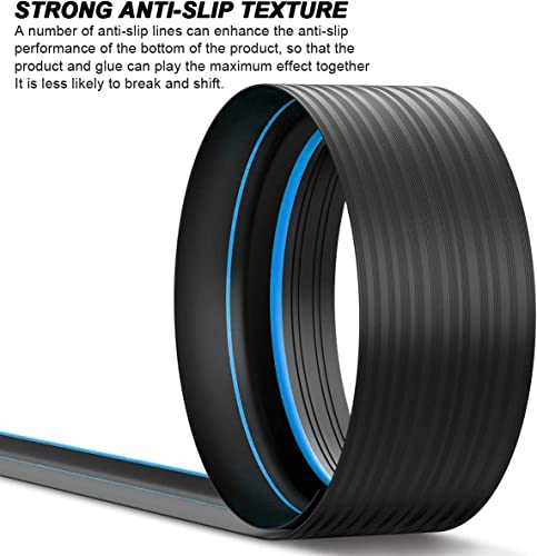 Jin&Bao Universal Garage Door Threshold Seal Strip 10FT Kit, Bottom Waterproof Rubber Weather Stripping Replacement（Blue）