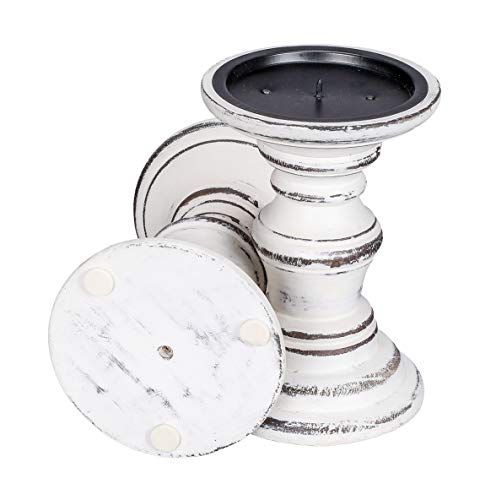 Candle Holder,Candle Holder Set of 2,Tall Candle Holders,Candle Stand,White Candle Holder,Pillar Candle,Wood Candle Holder,Candle Holder Farmhouse,Wooden Candle Holder,Pillar Candle Holder 11" High