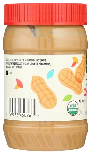 365 by Whole Foods Market, Organic Sweetened Smooth Peanut Butter, 16 Ounce