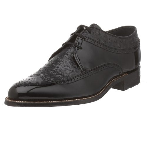 STACY ADAMS Mens Wingtip Oxfords-shoes, Burgundy - 375, 13 US