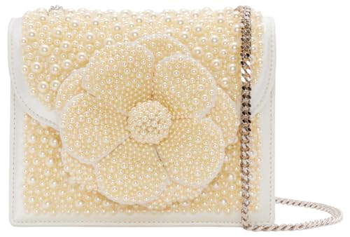 Oscar de la Renta, Pearl Embroidered Mini TRO Bag, Pearl