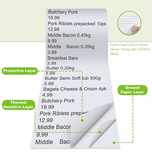 MFLABEL® 2500 Rolls 2 1/4" x 85' Thermal Paper Cash Register POS Receipt Paper