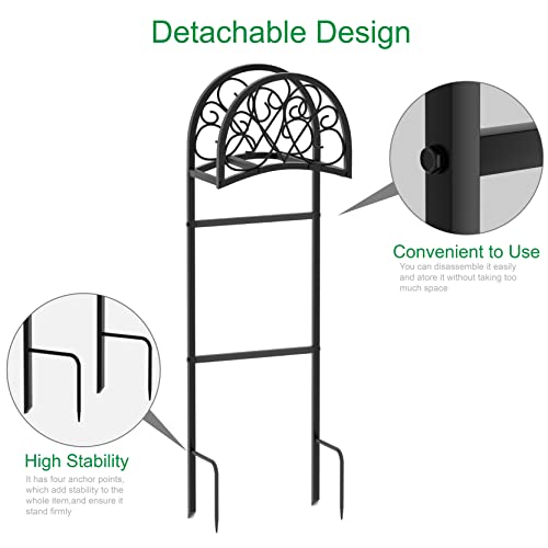 Dosker Hose Holder Garden Hose Reels Holder Storage Rack Heavy Duty Metal Standing Water Hose Storage Hook for Expandable Hose Reel Flexable for Outdoor Backyard