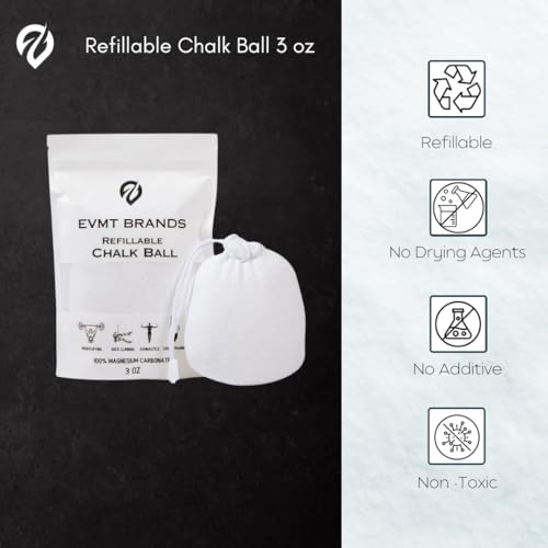 EVMT Brands Liquid Chalk, Mess-Free Gym Chalk for Weightlifting, Gymnastics, Rock Climbing, Dancing. Sweat-Resistant and Long Lasting for Stronger Grip. Package May Vary.