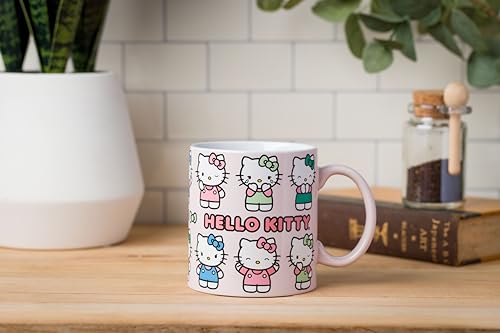 Silver Buffalo Sanrio Hello Kitty Various Emotions and Poses Mug, 20 Ounces