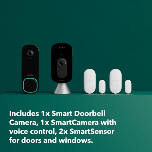 ecobee Smart Video Doorbell Camera (Wired) - with Industry Leading HD Camera, Smart Security, Night Vision, Person and Package Sensors, 2-Way Talk, and Video & Snapshot Recording