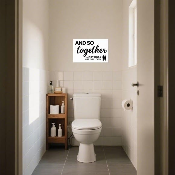 Carastora Healing Metal Tin Sign for Home, Rustic Farmhouse Tabletop Desk Decor, Inspirational Quote for Living Room Bedroom, Gift for Coffee Lovers and Family, 12x8 Inch