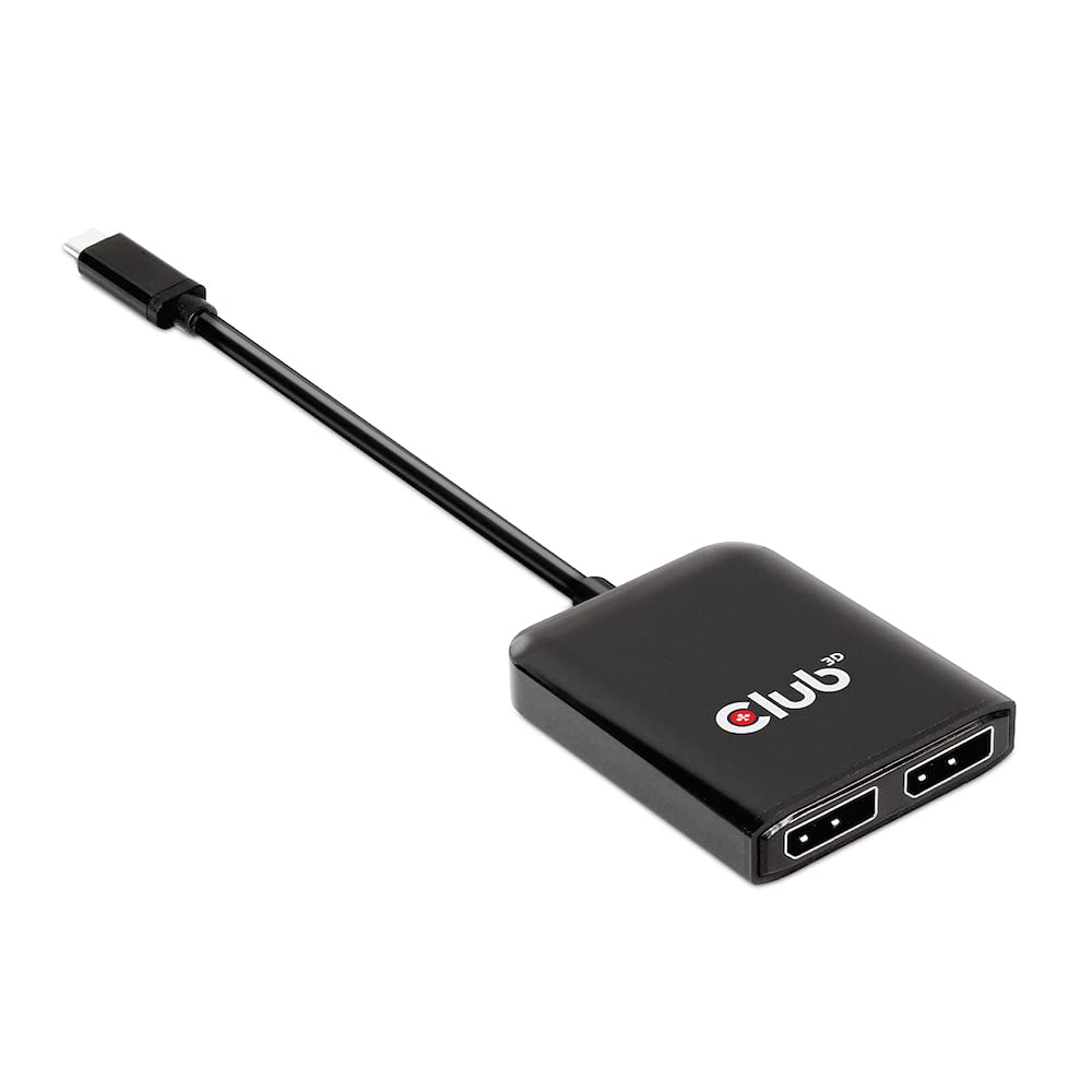 Club 3D CSV-1555 USB3.2 Gen2 Type-C(DP Alt-Mode) to DisplayPort Dual Monitor 4K60Hz M/F MST hub