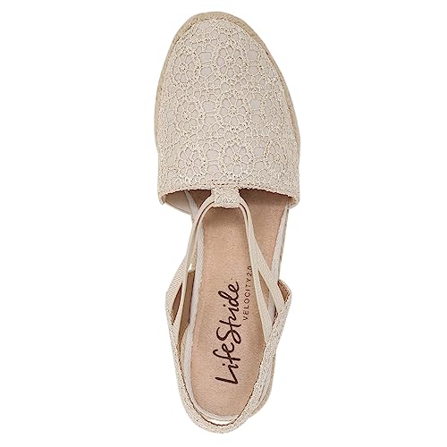 LifeStride Womens Katrina 2 Espadrille Slip On Almond 8 M