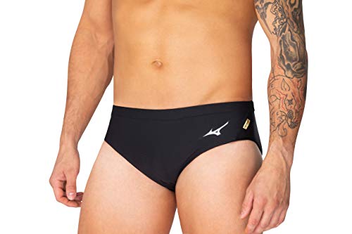 Mizuno EXER Men's Brief Swimsuit, Black, Size 26