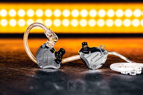 KZ ZS10 Pro 4BA 1DD KZ Gaming Earbuds Headphone with Mic, Multi Driver HiFi Monitor, KZ in Ear Earphoner IEM with All in One Button (Black with Mic)………