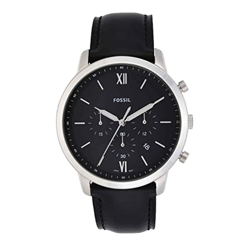 Fossil Men's Neutra Quartz Stainless Steel and Leather Chronograph Wat