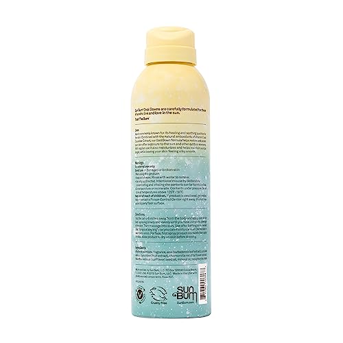 Sun Bum Cool Down Aloe Vera Spray | Vegan After Sun Care with Cocoa Butter to Soothe and Hydrate Sunburn Pain Relief | 6 oz