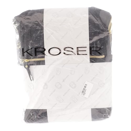 KROSER Laptop Backpack 15.6 Inch Stylish Backpack Doctor Bag Water Repellent College Casual Daypack with USB Port Travel Business Work Bag for Men/Women-Black